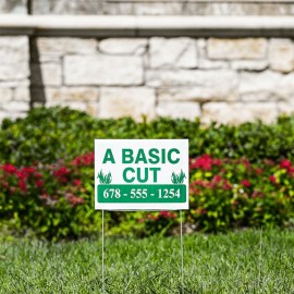 Custom 9" X 12" Yard Signs with Logo