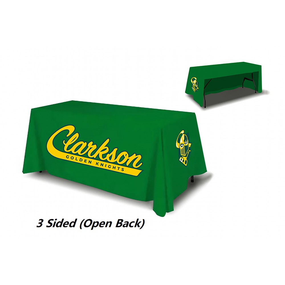 8ft Custom print 3 sides Table cover with Logo