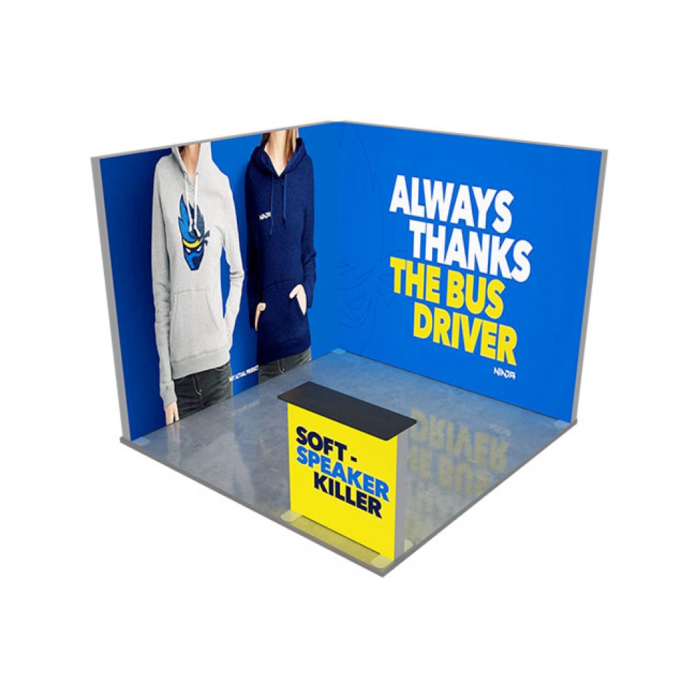 10' Backlit Trade Show Display - Design 5 (Single Sided) with Logo