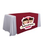 57" LazerLine Table Runner Full-Color Front Only with Logo