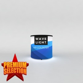 WaveLight Air Backlit Inflatable Counter - Circular Mini with Logo  WaveLight Air Backlit Inflatable Counter - Circular Mini with Logo