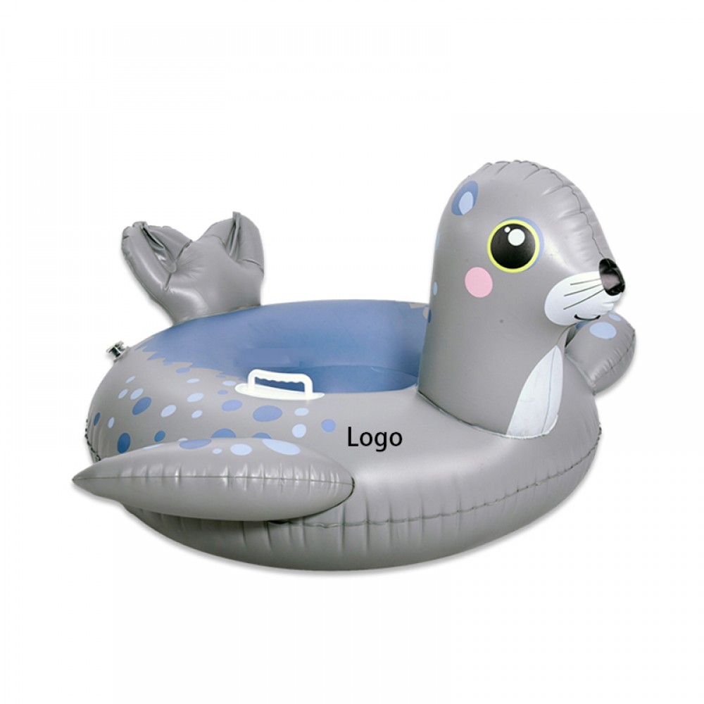 Sea Lion Inflatable Snow Tube with Logo