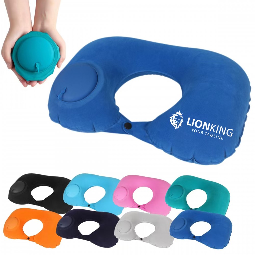 Custom U-Shape Inflatable Neck Pillow for Travel Custom U-Shape Inflatable Neck Pillow for Travel