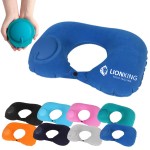 Custom U-Shape Inflatable Neck Pillow for Travel