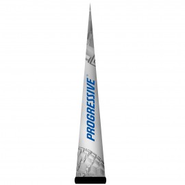10'H White AirePin Cone (Progressive Insurance) with Logo  10