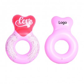 Love Heart Inflatable Pool Float with Logo