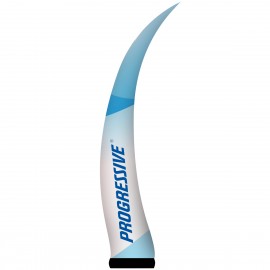 Logo Branded 7.5'H White AirePin Horn (Progressive Insurance)  Logo Branded 7.5