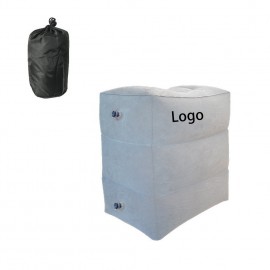 Under Desk Adjustable Height Inflatable Footrest Pillow with Logo