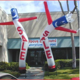Inflatable Advertising Balloon - 1 Leg Tube Dancer with Arms with Logo  Inflatable Advertising Balloon - 1 Leg Tube Dancer with Arms with Logo