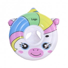 Inflatable Toddler Swim Seat Pool Float with Logo