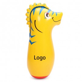 Personalized Inflatable Punching Bag Sea Horse Tumbler Toy