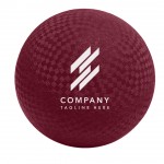 Playground Ball Rubber 2-ply Official Size 8.5" - Burgundy Logo Branded