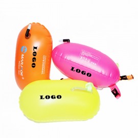 Swim Buoy Float, Swimming Bubble Safety Float with Adjustable Waist Belt for Open Water Swimming with Logo