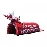 Run Through Inflatable 3-D Mascot End Tunnel (30'x8') with Logo