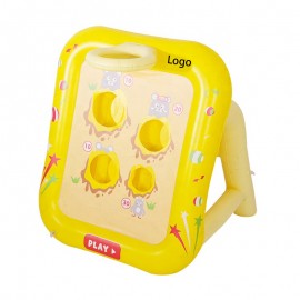 Logo Branded Inflatable Toys Basketball Hoop and Toss Game Set  Logo Branded Inflatable Toys Basketball Hoop and Toss Game Set