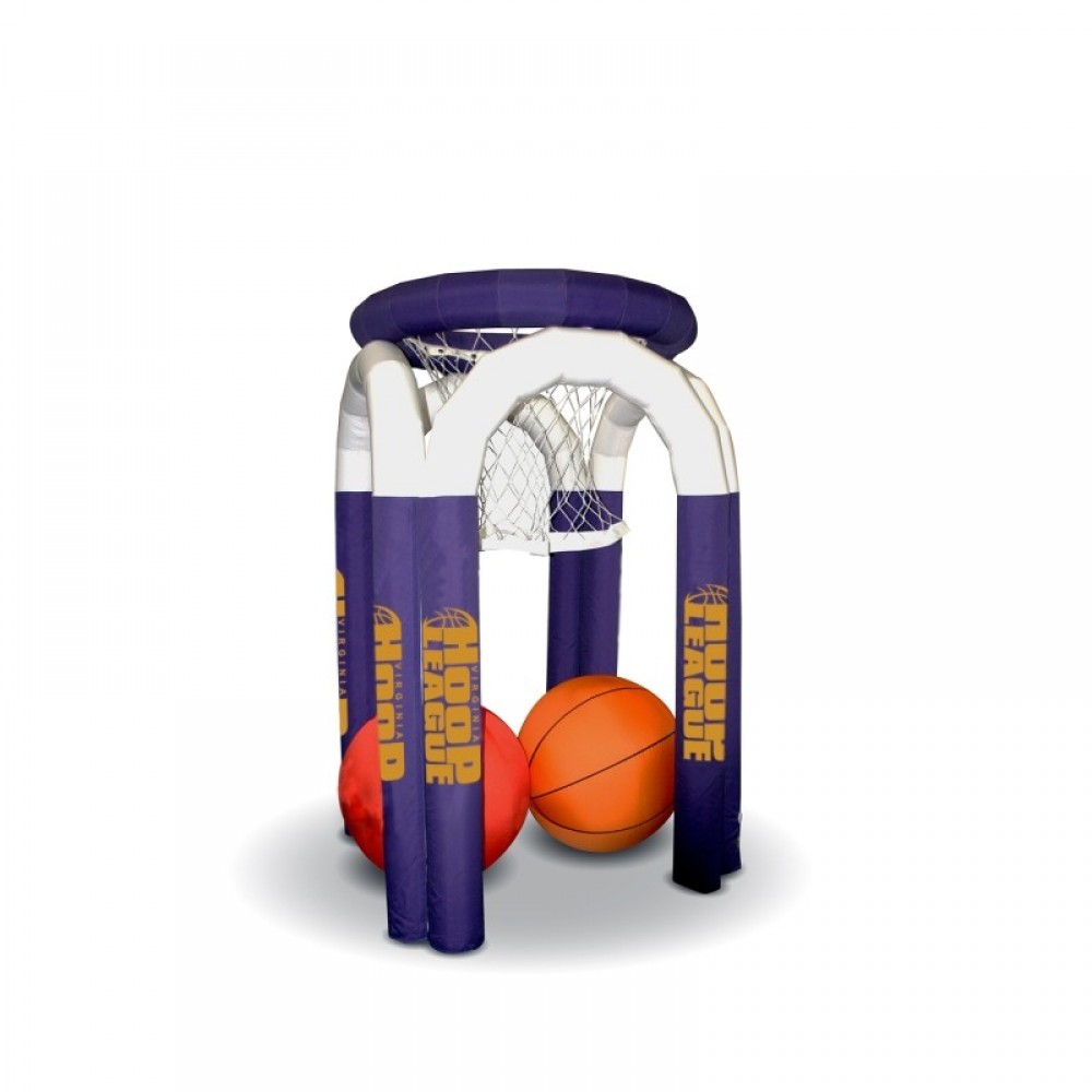 Inflatable Basketball Toss with Logo