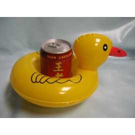 Inflatable Duck Drink Holder with Logo