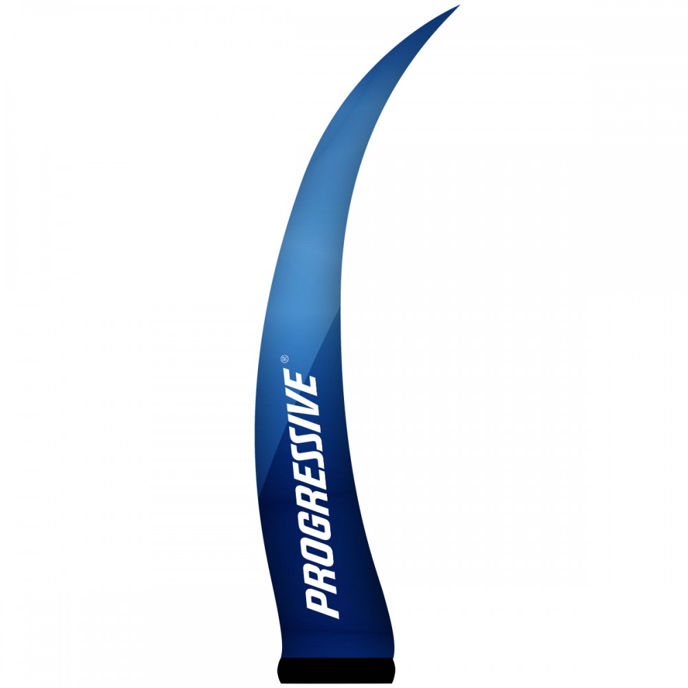 7.5'H Blue AirePin Horn (Progressive Insurance) with Logo