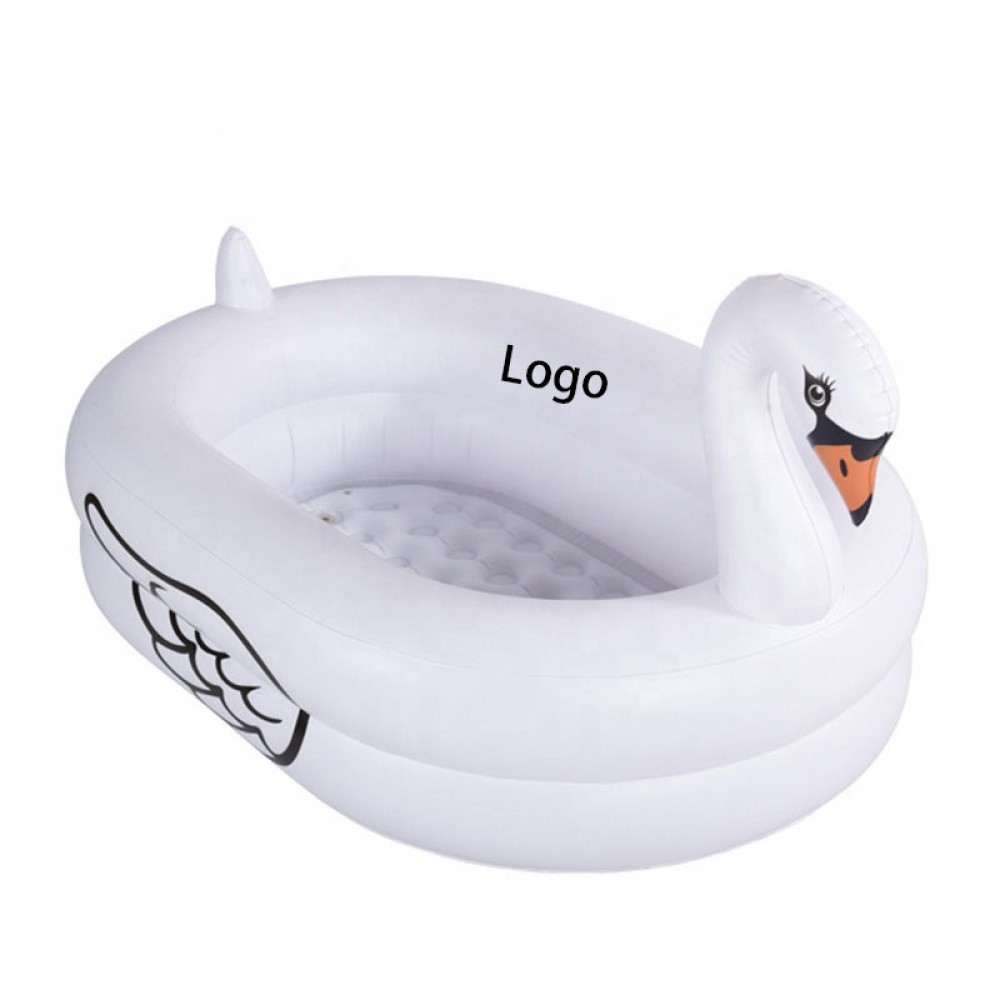 Customized Swan Inflatable Kiddie Bathtub Play Pool