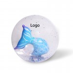 Transparent Inflatable Glitter Beach Ball with Logo