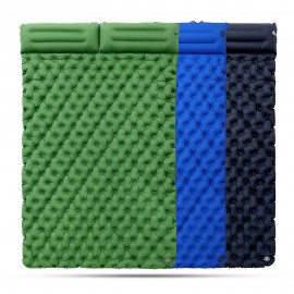 Double-layer Inflatable Camping Sleeping Pad with Logo  Double-layer Inflatable Camping Sleeping Pad with Logo