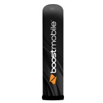 7.5'H Black AirePin Totem (Boost Mobile) with Logo