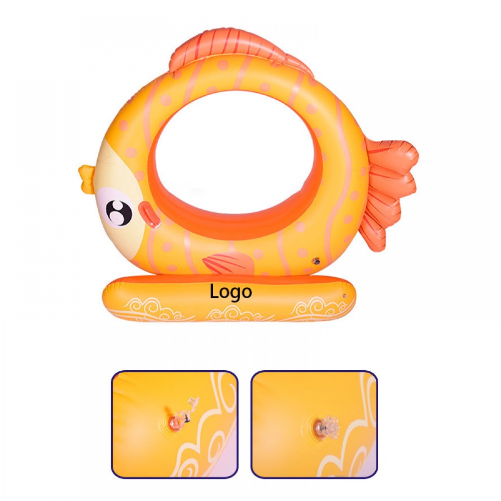 Logo Branded Goldfish Inflatable Pool Float