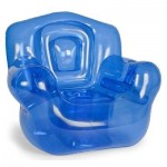 Customized Blue Inflatable Chair (41"W x 38"H x 35"D)
