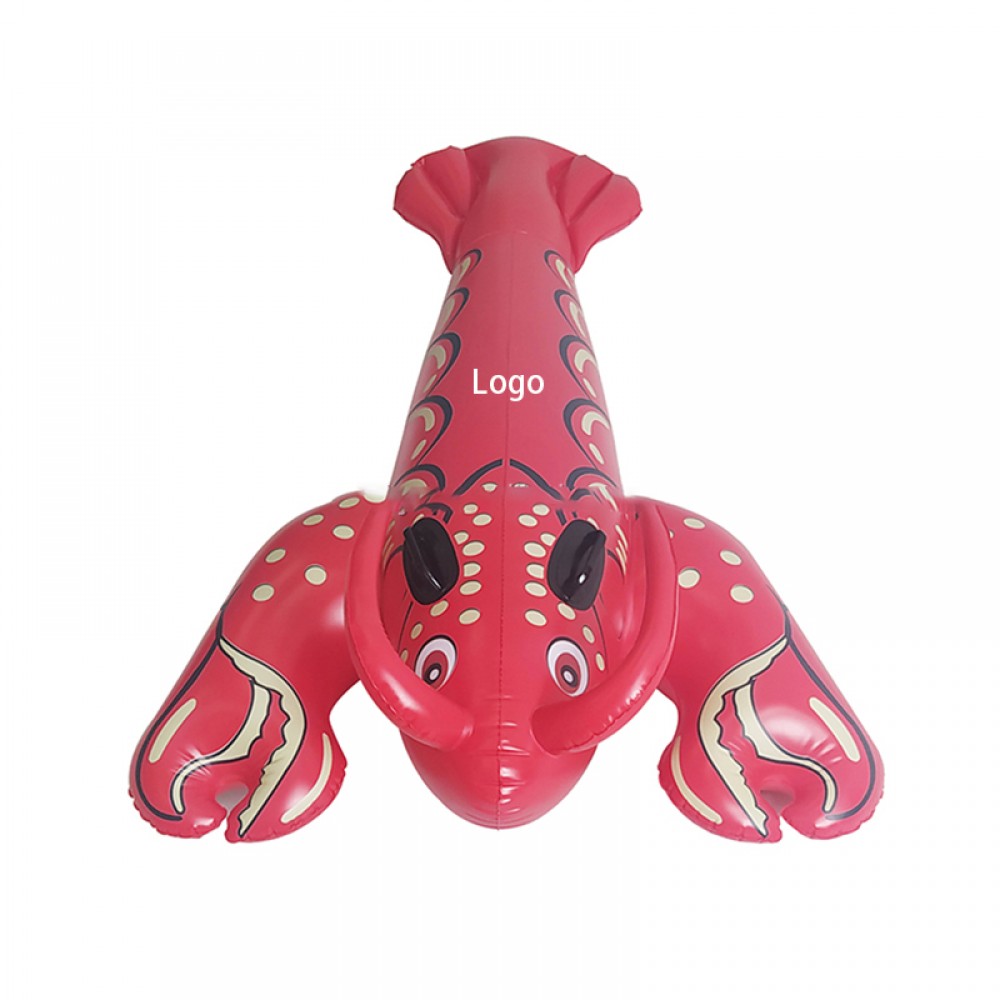 Logo Branded Lobster Inflatable Pool Float with Handles