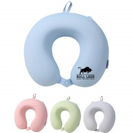 Logo Branded Snuggle Memory Foam Neck Pillow  Logo Branded Snuggle Memory Foam Neck Pillow