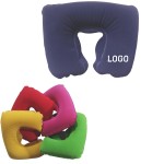 U shape Inflatable Travel Neck Pillow with Logo