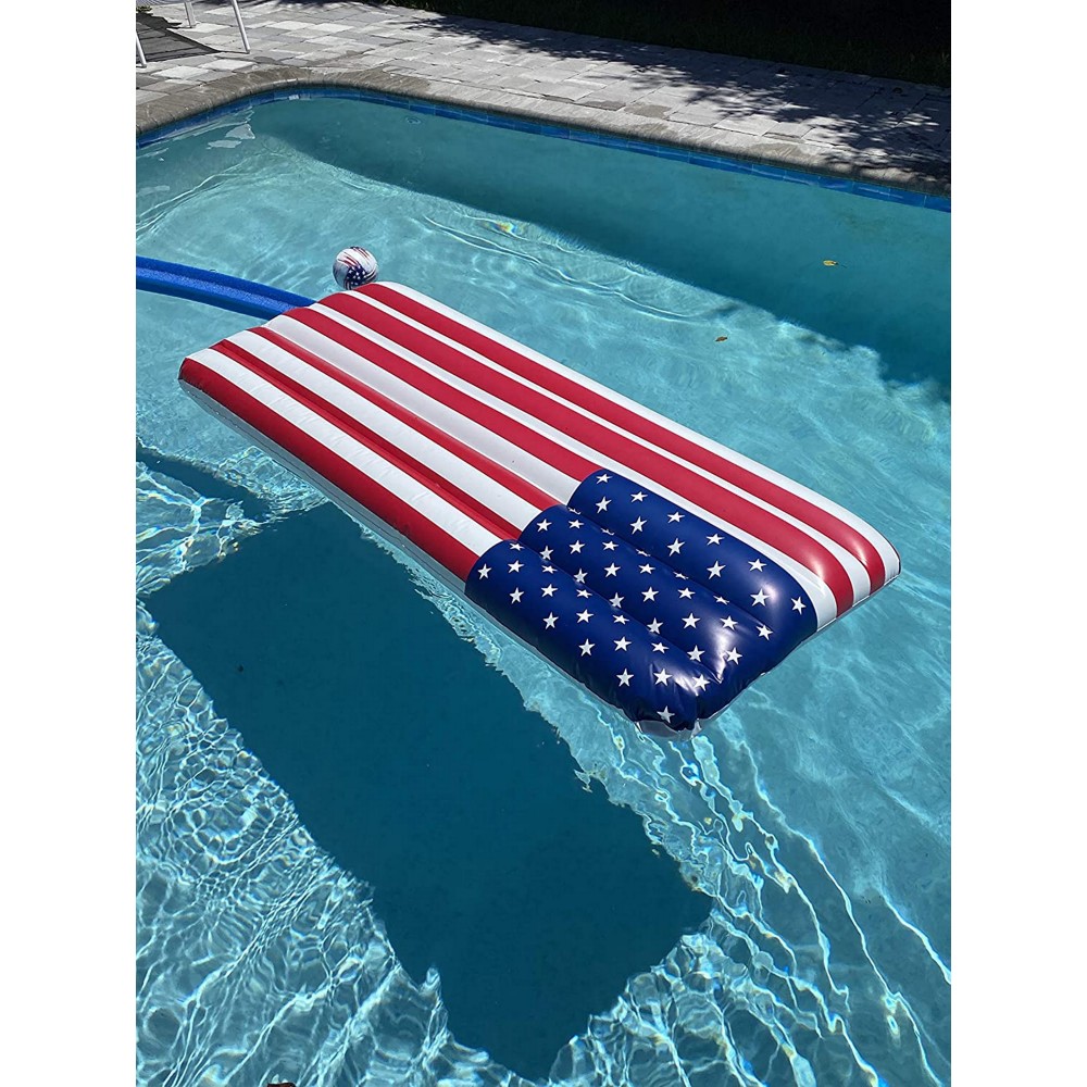 Inflatable American Flag Float with Logo
