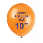 10" Screen Printed Balloon with Logo