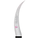 7.5'H White AirePin Horn (T-Mobile) with Logo