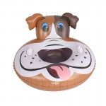 Inflatable Dog Snow Tube with Backrest with Logo