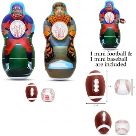 Promotional Inflatable Football & Baseball Target Set