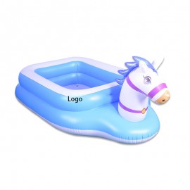 Unicorn Inflatable Baby Bathtub Play Pool with Logo  Unicorn Inflatable Baby Bathtub Play Pool with Logo