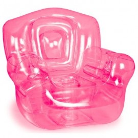 Pink Inflatable Chair (41"W x 38"H x 35"D) with Logo  Pink Inflatable Chair (41"W x 38"H x 35"D) with Logo