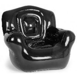 Logo Branded Black Inflatable Chair (41"W x 38"H x 35"D)  Logo Branded Black Inflatable Chair (41"W x 38"H x 35"D)