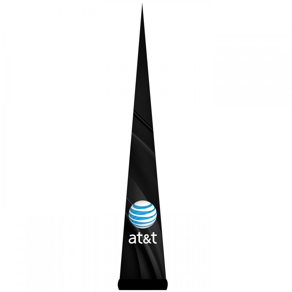 7.5'H Black AirePin Cone (AT&T) with Logo