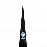 7.5'H Black AirePin Cone (AT&T) with Logo