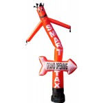 12 Ft. Airflate Arrow Dancer w/ Arms & Face no graphics with Logo