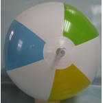 Custom 16" Inflatable Alternating Lime Green, Teal, Yellow with White