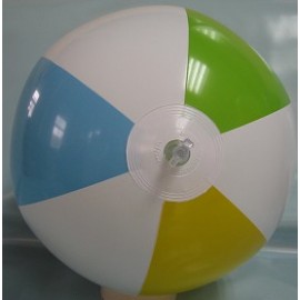 Custom 16" Inflatable Alternating Lime Green, Teal, Yellow with White