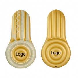 Golden Key Inflatable Lounge Pool Float with Logo