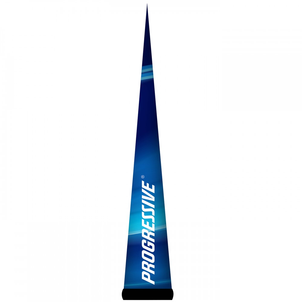7.5'H Blue AirePin Cone (Progressive Insurance) with Logo