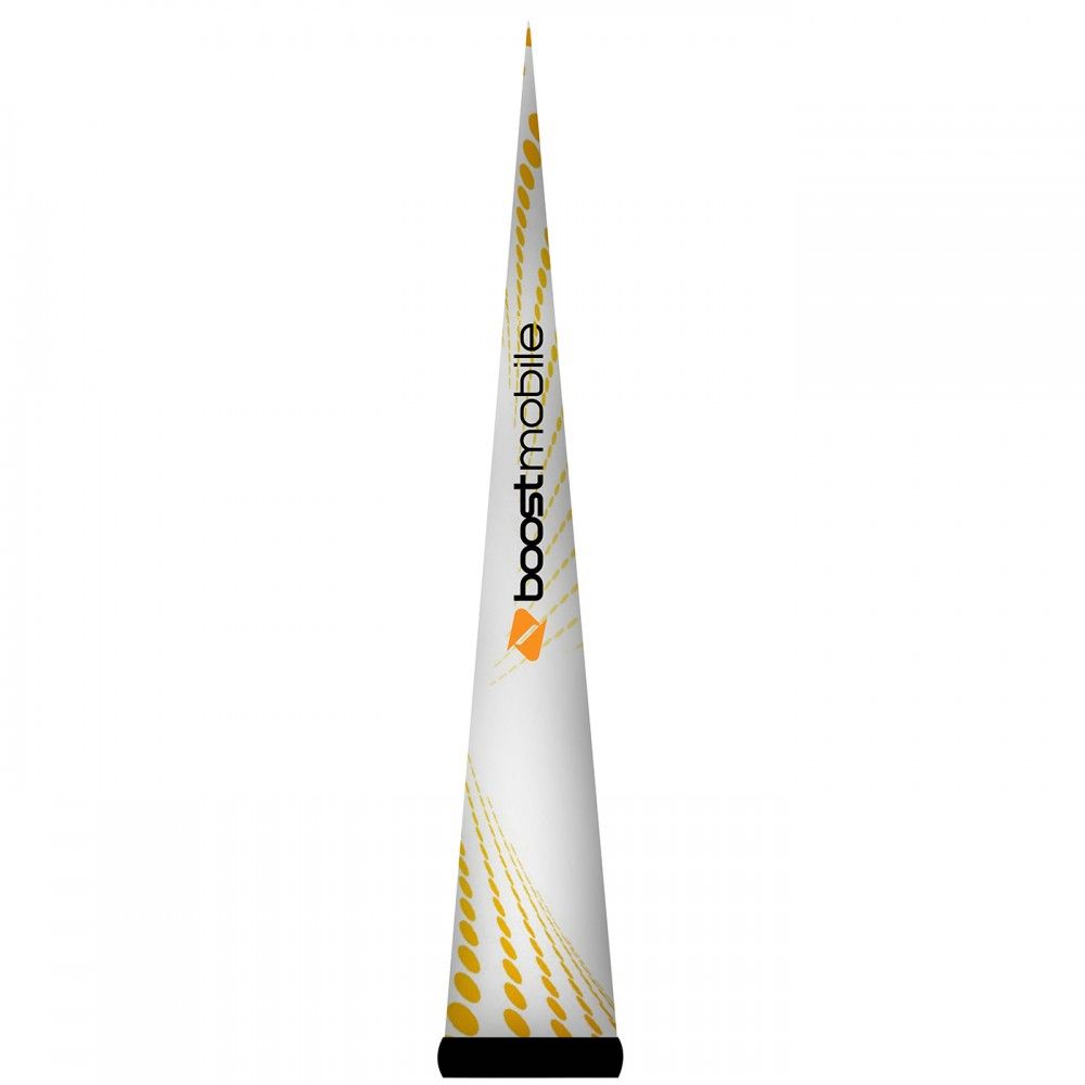 7.5'H White AirePin Cone (Boost Mobile) with Logo