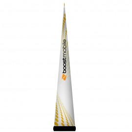7.5'H White AirePin Cone (Boost Mobile) with Logo