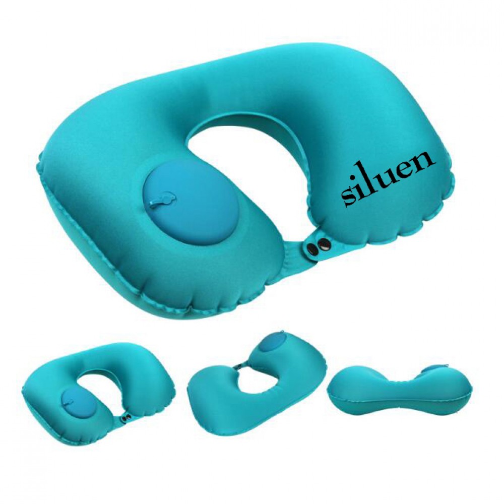 U-Shaped Inflatable Travel Neck Pillow Logo Branded U-Shaped Inflatable Travel Neck Pillow Logo Branded