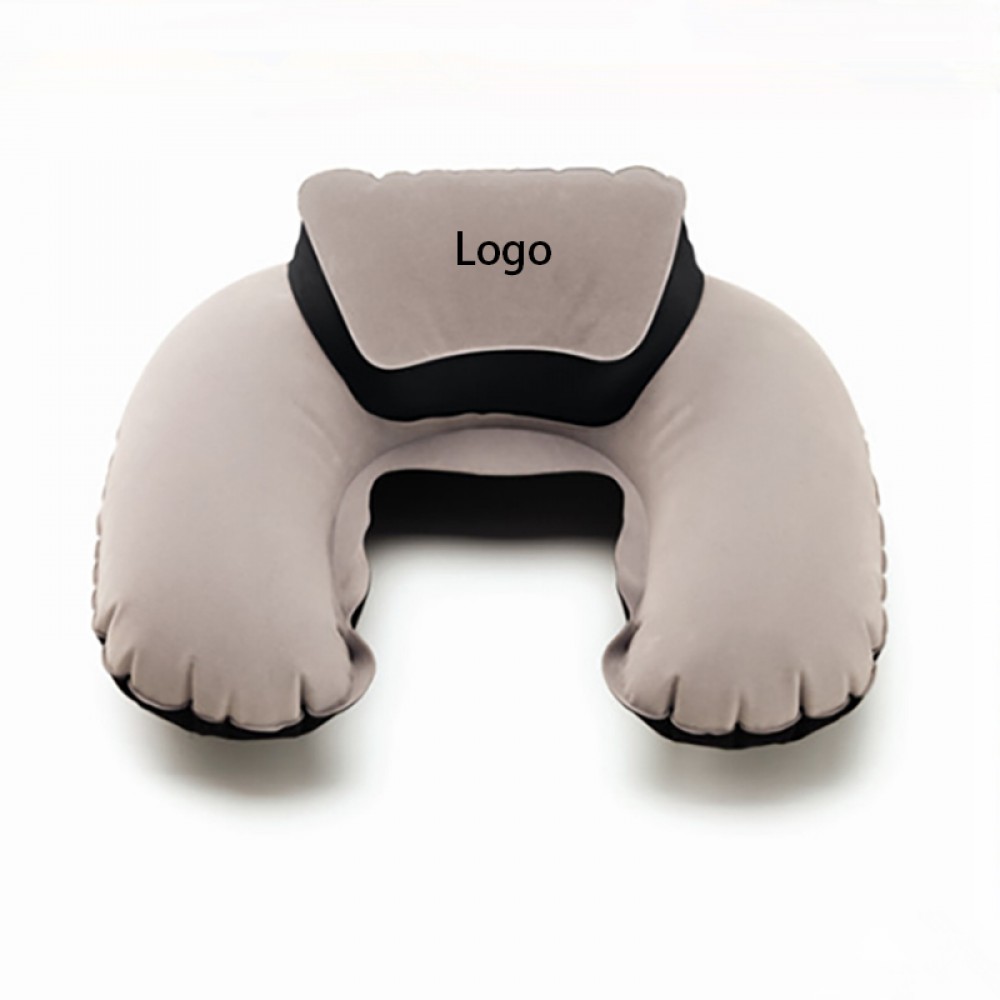 Custom U-Shaped Inflatable Travel Pillow